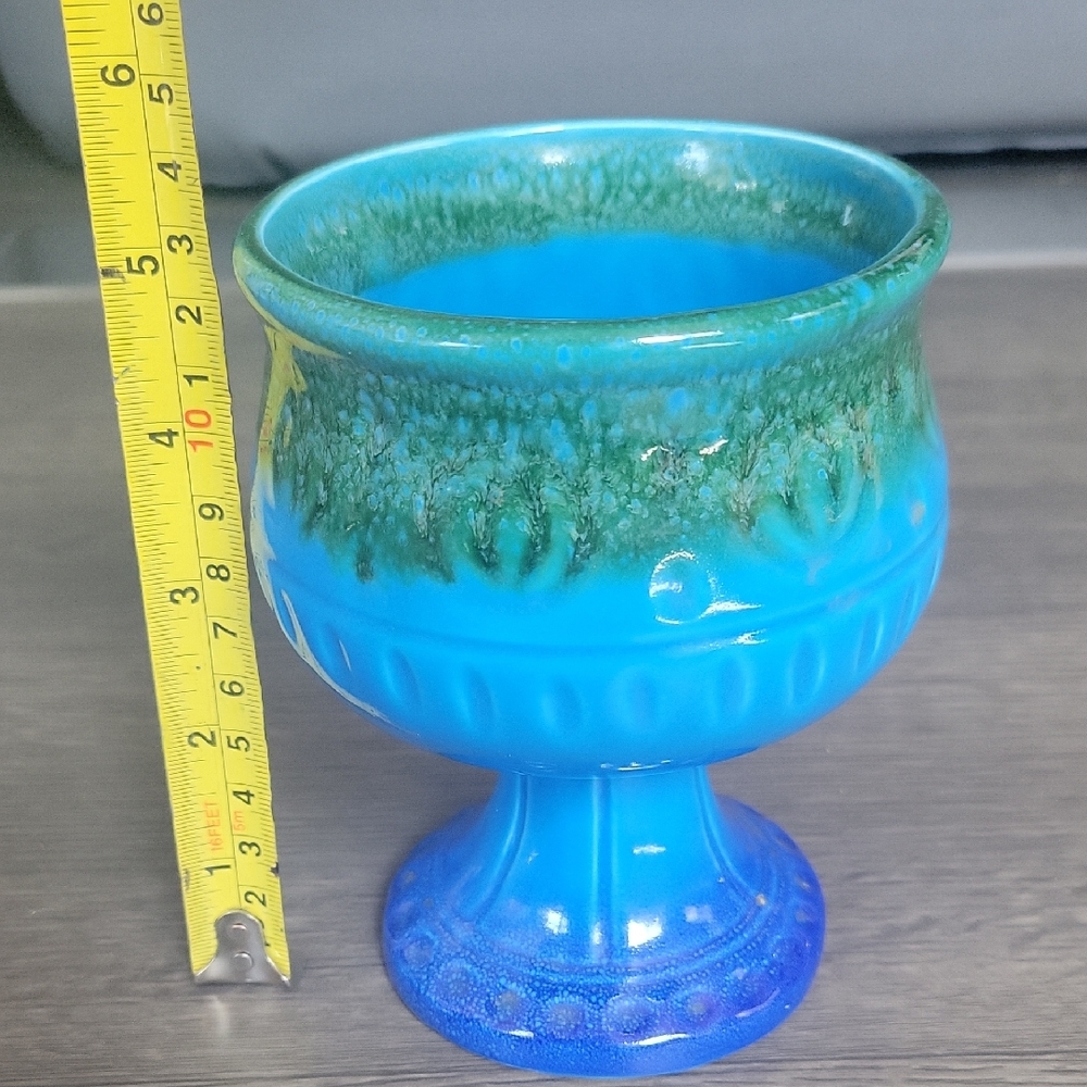 Blue and Green Decorative Goblet